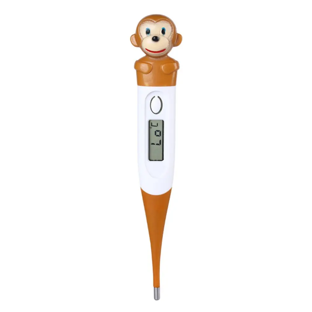 Детский термометр с мультяшным животным, водонепроницаемый термометр для детей, цифровой термометр для младенцев, взрослых, портативный
