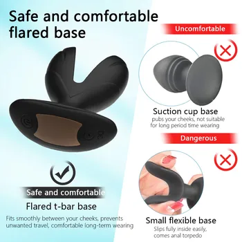 Vibrator Anal Plug Male Prostate Massager Wireless Electric Shock Opening Butt Plug Dildo Vibrator Sex Toys for Woman Men Gay 18 2