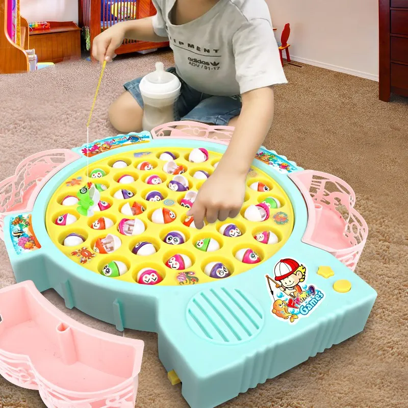 Вращающаяся игра, забавные игрушки для рыбалки, магнитные От 1 до 3 лет, развивающие игрушки для девочек, подарок на день рождения
