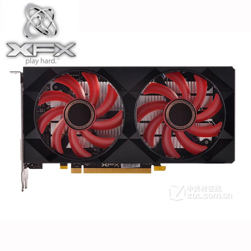 Видеокарта XFX RX 550 4 ГБ GDDR5 для AMD 500 RX550 Гб Radeon б/у видеокарта стандарта 560 4G HDMI DVI RX560 |