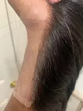 Cierre Frontal de malla HD liso, cabello humano brasileño de 5x5, cierre de encaje transparente con pelo de bebé prearrancado