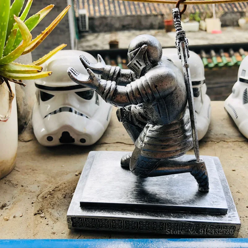 Handmade Stainless Steel Magnetic Knight Helmet - Executive Desk Toy & Stress Reliever