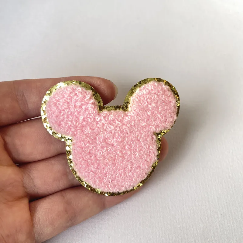 1Pc Sequin Chenille Embroidery Patches Rainbow/Lightning/Heart Patches Appliques Iron On Patches For Children Woman Clothes