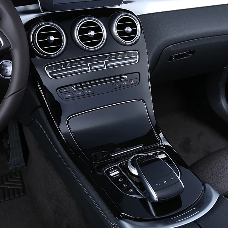 Карманго для Mercedes Benz GLC- автомобильный Стайлинг центральная консоль панельная Накладка для коробки передач рамка накладка наклейка интерьерные аксессуары