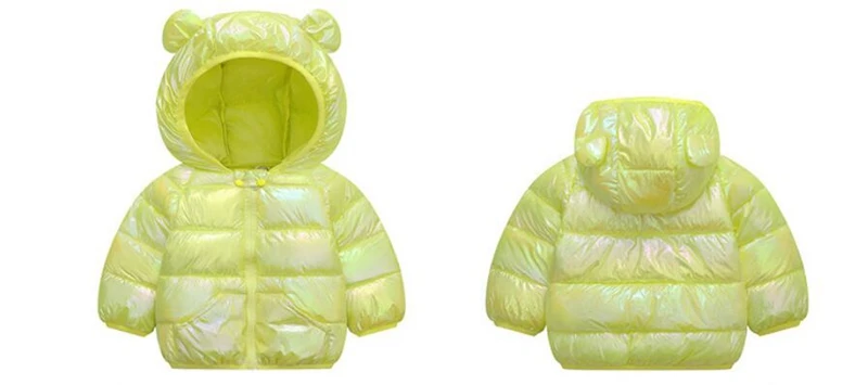 CROAL CHERIE Metallic Style Kids Jacket For Girls Boys Cotton Children Outerwear Coat Cute Bear Ear Baby Girls Boys Snowsuit  (15)