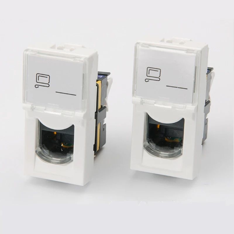 

10pcs Legrand style CAT6A keystone rotary type CAT6A module French module 76571