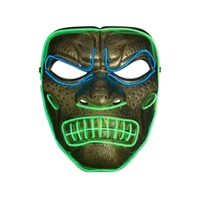 Маска на Хэллоуин, светодиодный маска, спартанская маска, маска гориллы, маска воина, тематическая маска, светодиодный свет, вечерние