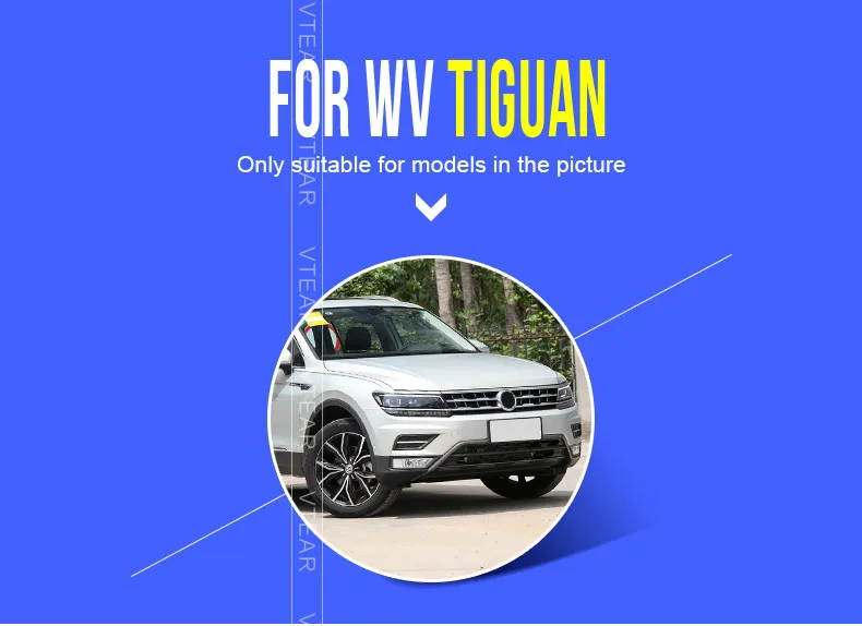 Vtear для Volkswagen VW Tiguan автомобильные коврики ковры авто защита салона водонепроницаемые аксессуары в виде ковриков Стайлинг