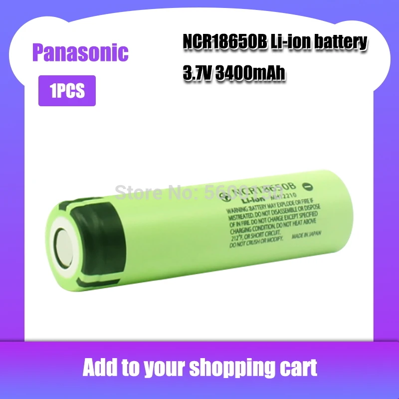 1 шт. новые оригинальные Panasonic NCR18650B 3 7 v 3400 мА/ч 18650 Литий Перезаряжаемые Батарея NCR