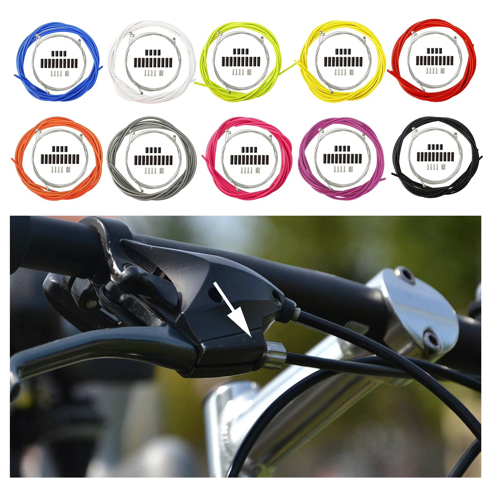 Universele Fiets Derailleur//Remkabel/Behuizing Set Voor Mtb Racefiets|Cables  \u0026 Housing| - AliExpress