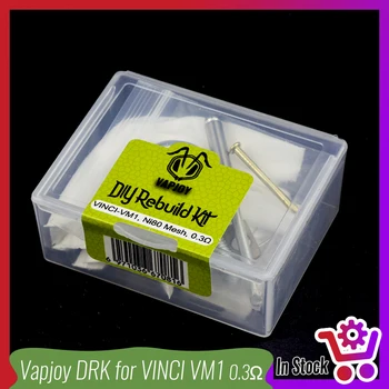 

10pc Ni80 Mesh Coil 0.3ohm Original VAPJOY DIY Rebuild Kit for VINCI VM1 Accessories Pod Cartridge Repair Tool vape accessori