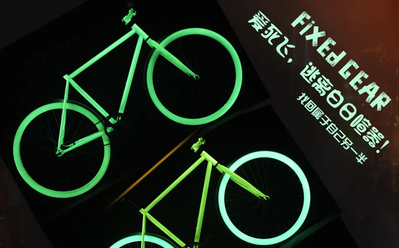 Excellent New X-Front brand Luminous High-carbon steel fixed gear retro Bike 700C students stunt bicycle inverter ride road bicicleta 2