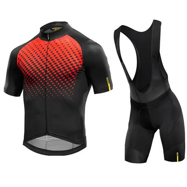 US $12.69 Mavic 2020 Summer Pro Team Men's Short Sleeve Breathable Cycling Jersey Set Clothes Bike Bike Suit 