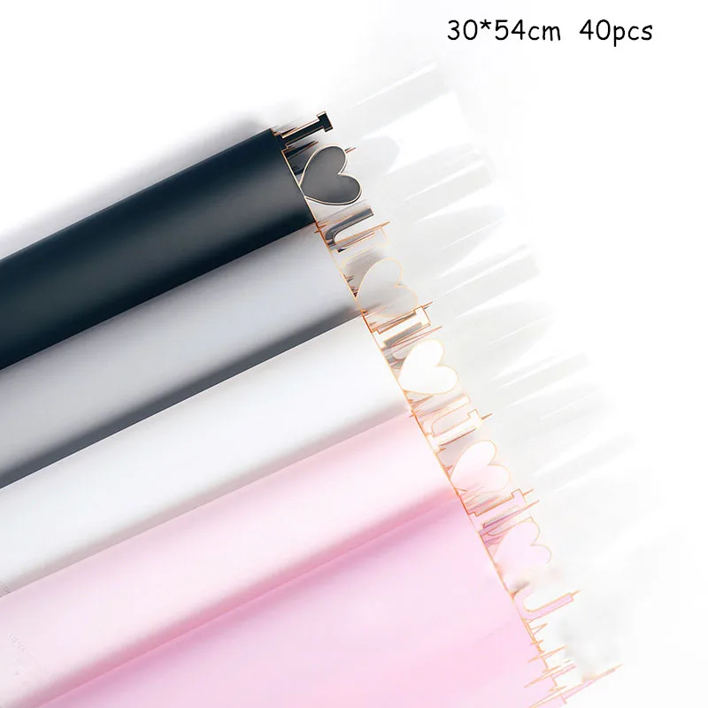 

40pcs Mini Flower Wrapping Paper Single Flower Shop Handmade Wrapping Paper Single Rose Bouquet Material