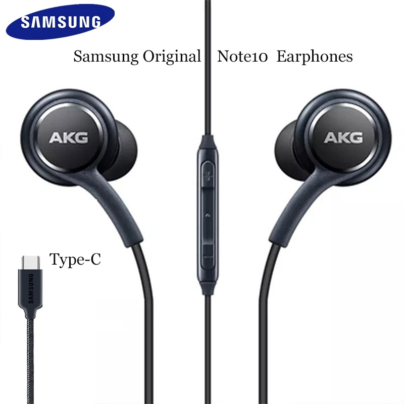 Samsung-auriculares AKG DAC USB tipo C originales, cascos digitales HIFI con micrófono/Control remoto para Galaxy Note 10 Pro A8S A60 A80 A90