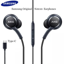 Original samsung akg dac usb tipo c fone de ouvido digital alta fidelidade fones com microfone/controle remoto para galaxy note 10 pro a8s a60 a80 a90