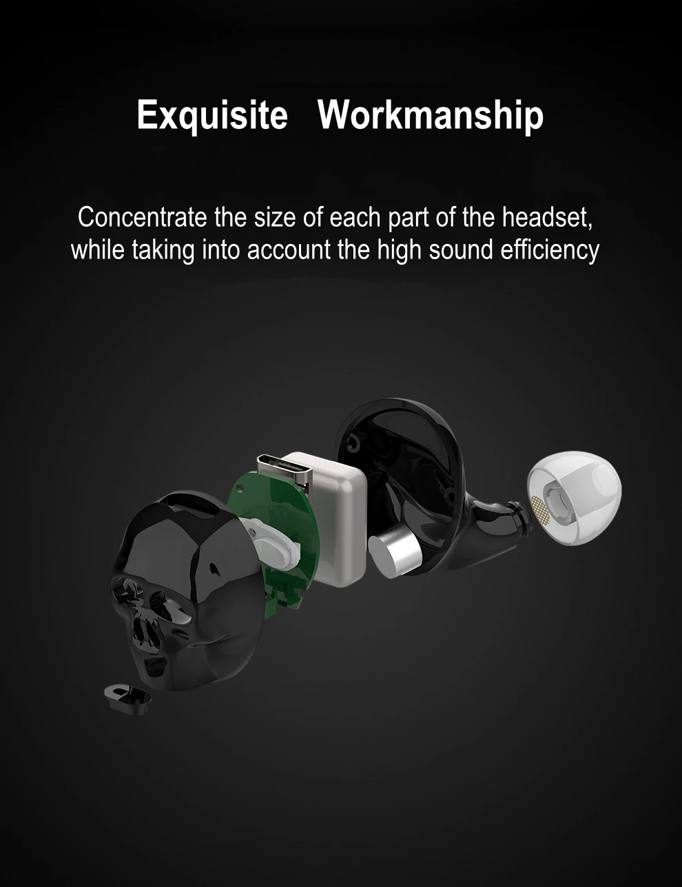 1Pc Skull Bone Bluetooth Earphone with Microphone Noise Cancelling Hi Fi Handsfree Bass Stereo Mini Micro Earbud Earpiece