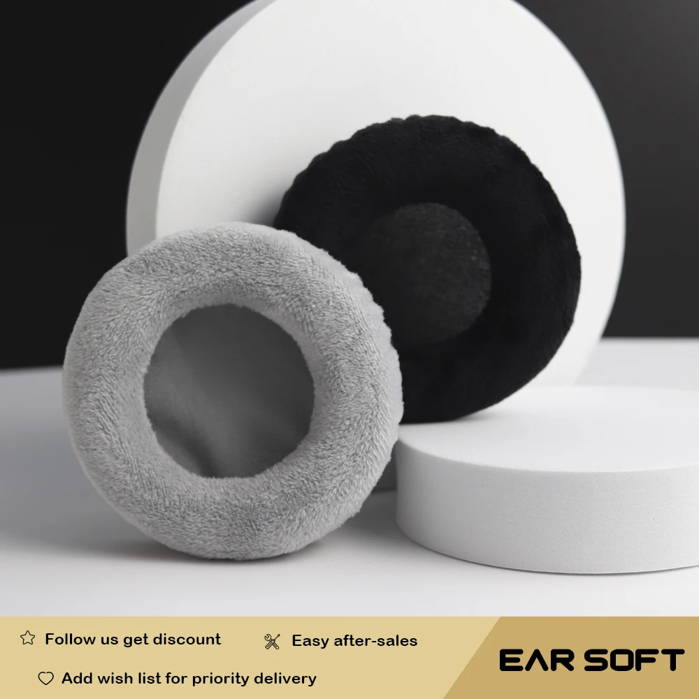 Earsoft Replacement Cushions for AKG-K171 Headphones Cushion Velvet Ear Pads Headset Cover Earmuff Sleeve replacement ear pad earpads cushion for akg n700nc headset headphones ear pads