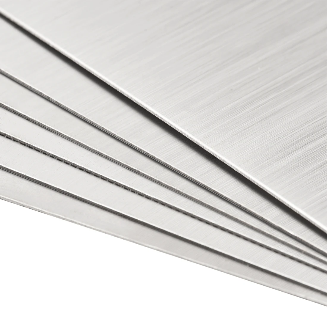 15Pcs Thick 0.4mm Stainless Steel Blank Metal Card Business Card 88x53mm Plate Silver Tone metal business cards