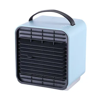 

Home Mini Air Conditioner Portable Air Cooler 7 Color LED USB Personal Space Cooler Fan Air Cooling Fan Rechargeable Air Cooler