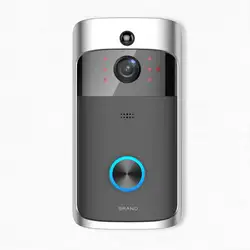 Беспроводной умный WiFi дверной звонок ИК ночного видения Видео визуальная камера домофон комплект