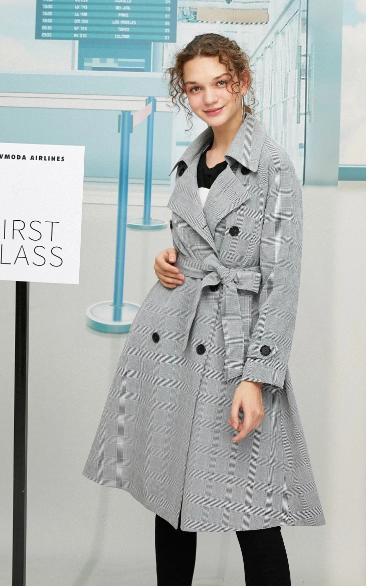 Vero Moda женское приталенное клетчатое пальто в английском стиле | 319321552