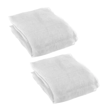 

2 Pack Garden Insect Screen Insect Barrier Netting Mesh Bird Netting 9.8Ft x 6.5 Ft (White)
