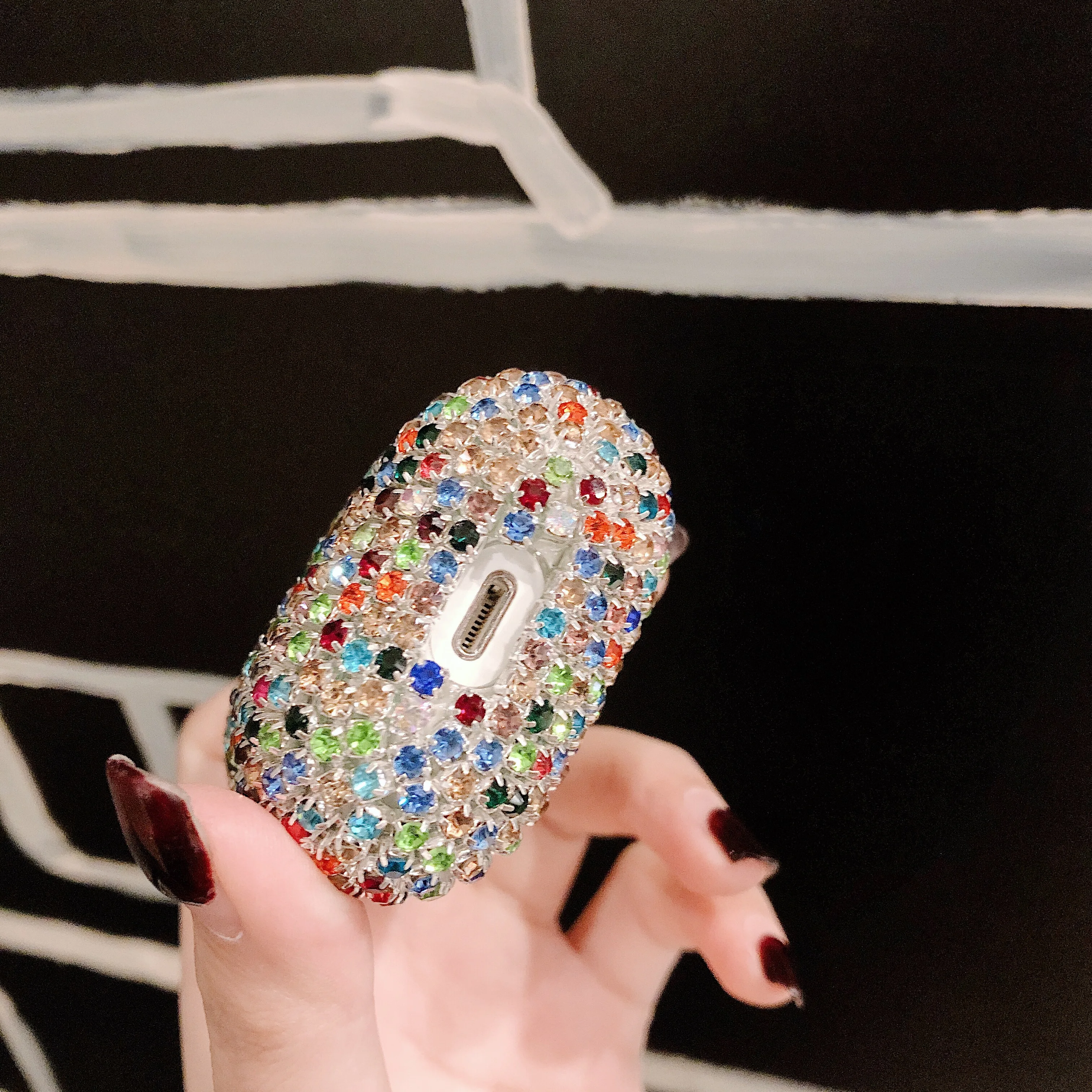 Luxury 3D Bling diamonds Airpods case For Apple Airpods Hard PV back Cover Accessories bluetooth Headphone Case