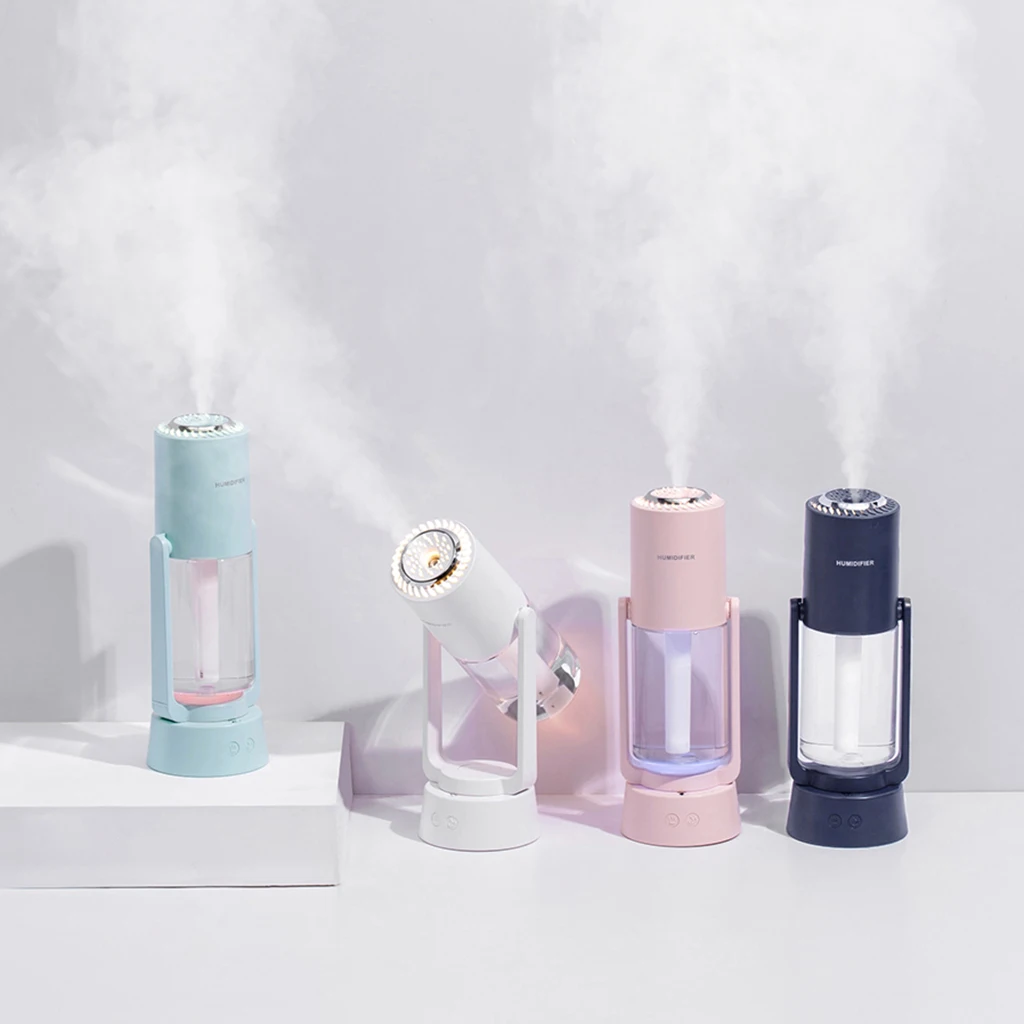 Portable Mini Air Humidifier 230ml USB Personal Negative Ion Purification Aroma Purifier Diffuser Mist Maker with LED Lights
