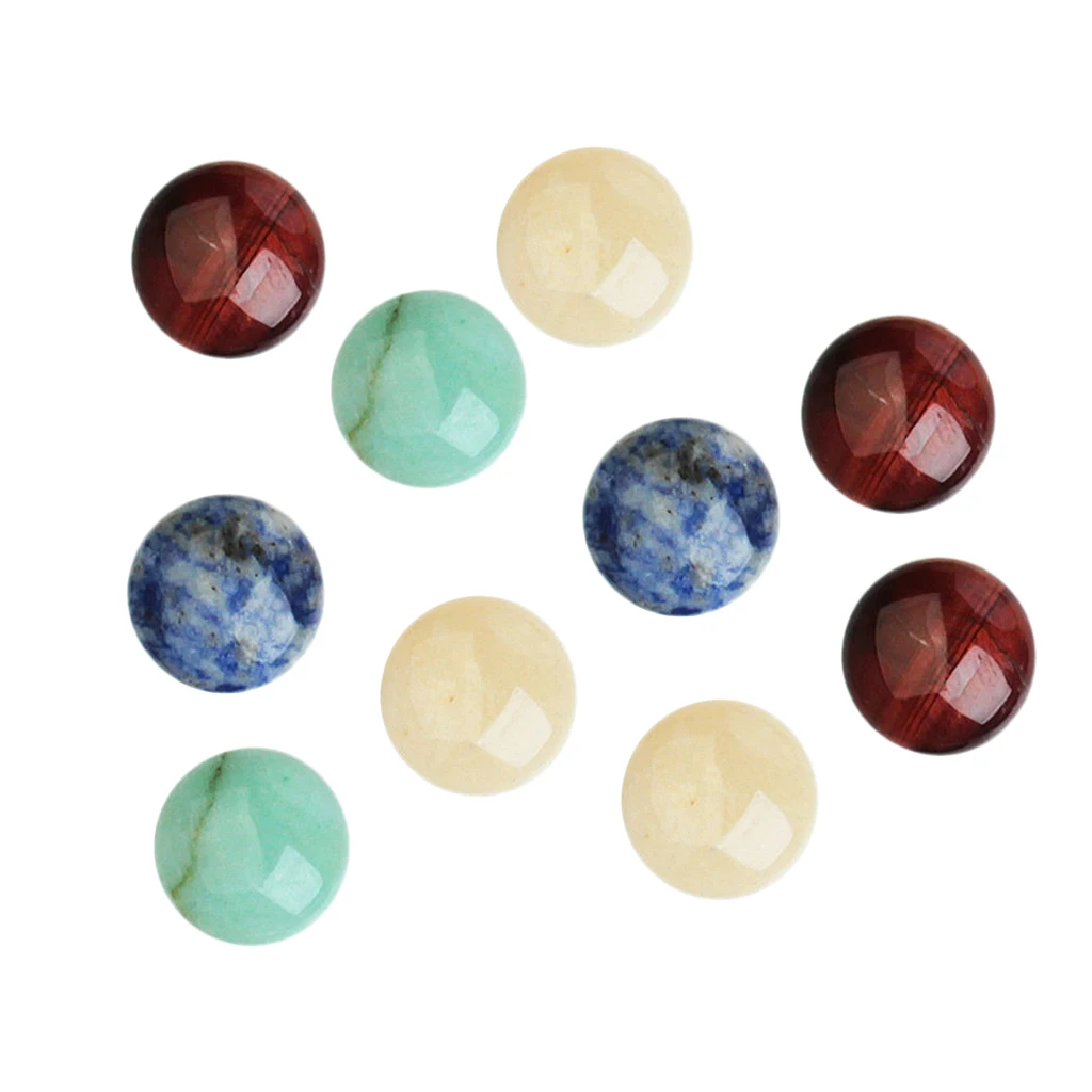 10 Pieces Jewelry Making Cabochon Half Round Gemstone Cabochon Beads 8mm Gem