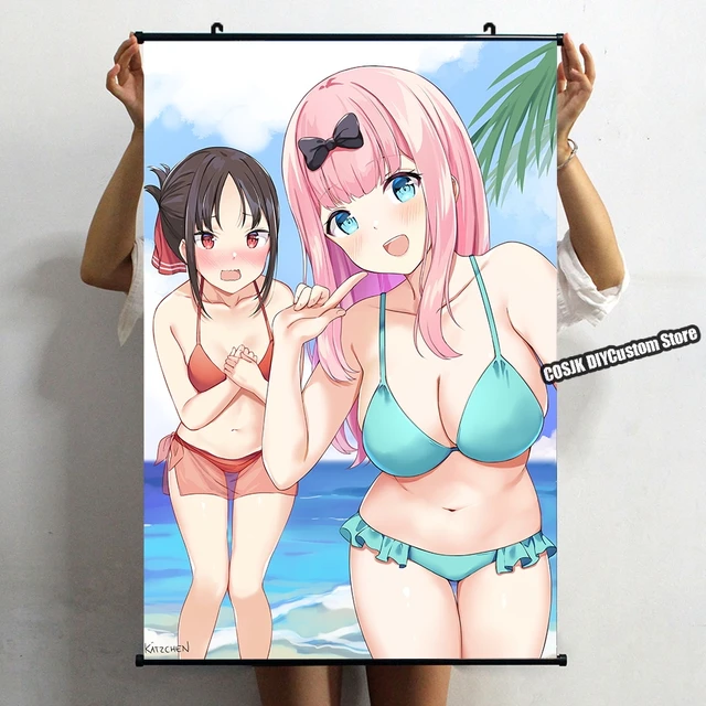 Kaguya-sama amor é guerra chika fujiwara pinturas penduradas na tela de  poster de rolagem de anime, imprimir padrões de cosplay roll scroll fãs de  anime (Size : 40X60cm(15.75X23.62Inch))