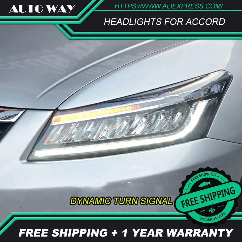 Чехол для автомобильных фар Honda Accord G8 2008 2013 фары полноразмерные светодиодные