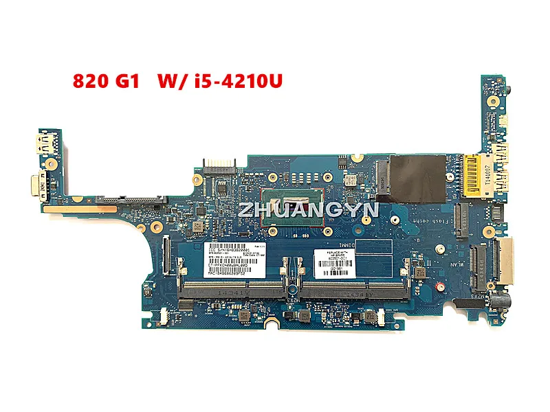 HSTNN-I13C FOR HP ELITEBOOK 820 G1 Laptop Motherboard 802501-001 802501-501 6050A2630701-MB-A01 W/ i5-4210U 100% Test work | Компьютеры и