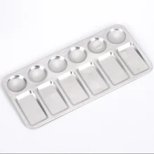 1 шт., прямоугольная пигментная палитра, 12 сеток, алюминиевая Палитра для масляной акварели, гуашь для рисования, паллет, школьные товары для рукоделия