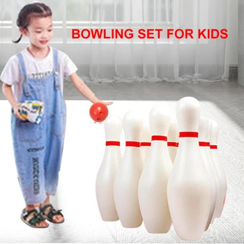 

Entertainment Bowling Balls Set Fun Game Plastic Sports Toy Children Educational For Kids Toddlers Non Toxic Gift