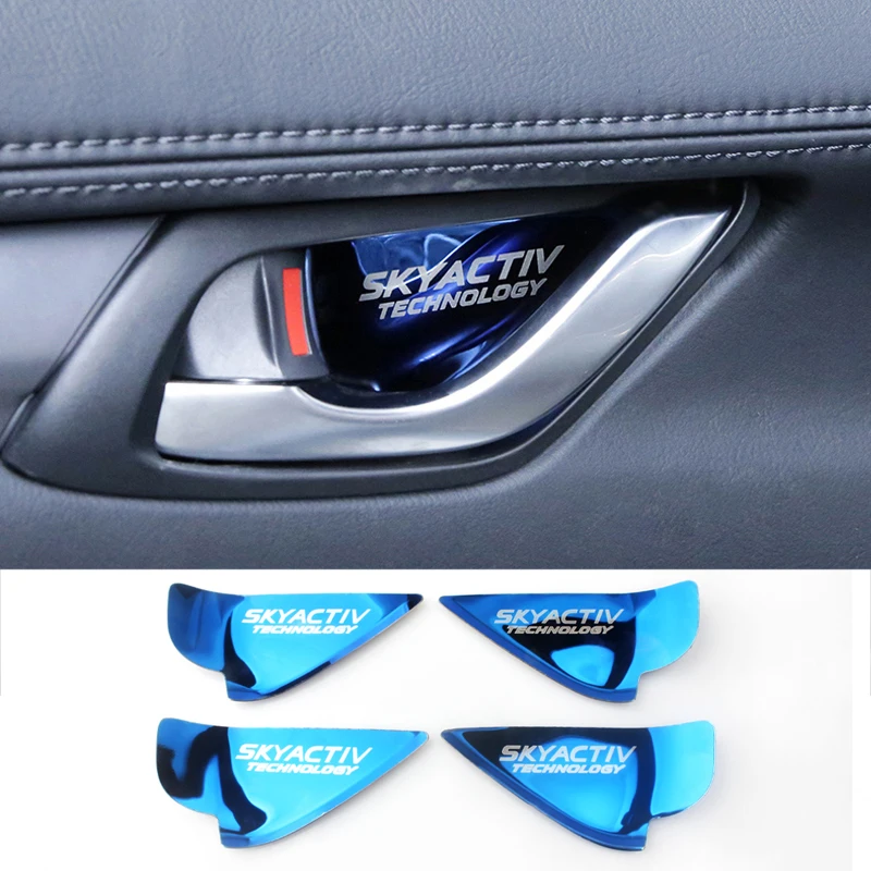 

For Mazda 2 3 6 BM GJ Demio CX3 CX-5 CX5 CX 5 KE KF CX7 CX9 MX5 Axela Atenza Car Interior Door Handle Bowl Trim Cover Stickers