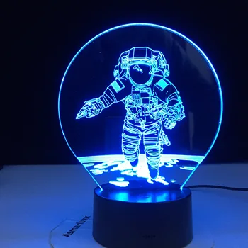3D Astronaut Night Lamp 7 Kleuren Veranderen Led Illusion Visual Night Light Kids Slaapkamer Decoratie Slapen Lamp Dropshipping 3D Astronaut Night Lamp 7 Kleuren Veranderen Led Illusion Visual Night Light Kids Slaapkamer Decoratie Slapen Lamp Dropshipping