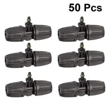 

50pcs 8/11 to 4/7 Straight Connection Connector Hose Coupling Plumbing Pipe Fittings Joint Tube Adapter Black