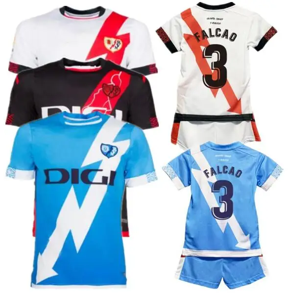 Новинка мужские и детские комплекты рубашка Rayo Vallecano 2021-22 высококачественные из