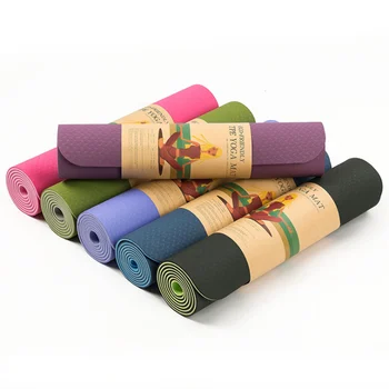 

TPE Pilates Yoga Mat Foam Position Line Non Slip Carpet Pilates Mat Environmental Fitness Gymnastics Exercise Mats 1830*610*6mm