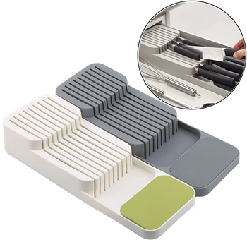 

Kitchen Knife Blocks Drawer Store Kitchen Drawer Organizer Tray For Knives Knife Block Storage Organizer Stand Rack Holders