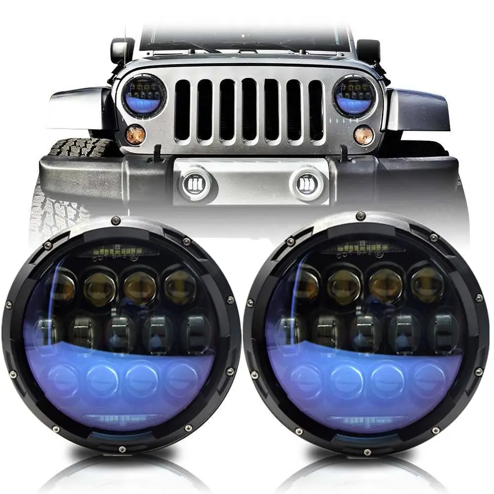 Супер яркий светодиодный светильник 130 Вт 7 дюймов для Jeep Wrangler JK TJ аксессуары