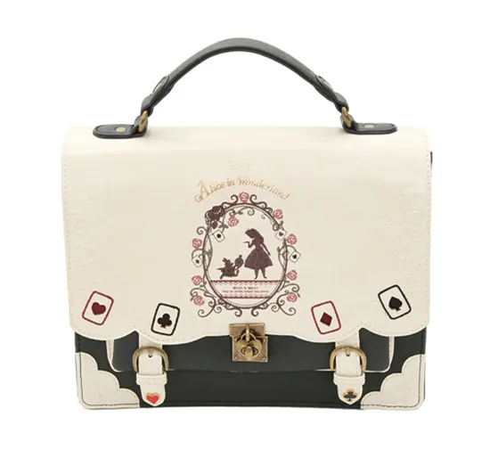 

Lolita Alice In Wonderland Style Women Lady Girls Designer Embroidery Handbag Messenger Shoulder Bag School