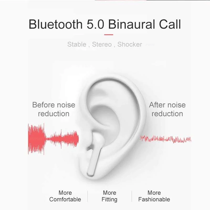 2020 new style wireless bluetooth headset fashion sports microphone suitable for Apple Android Xiaomi Samsung PKi7 i9 i11 i14
