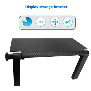 

Foldable Home Screen Organizer ABS TV Monitor Office Computer Shelf Storage Rack for Home Office Stuff DFecoration