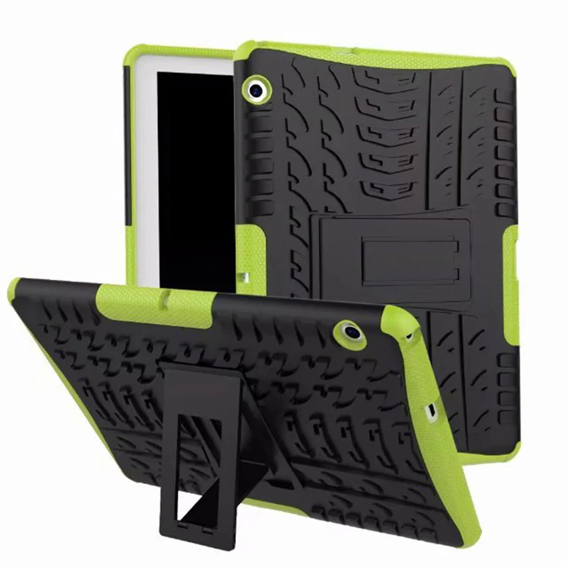 Двойная защита(TPU+ PC) чехол с откидной подставкой для huawei MediaPad T3 10 AGS-L09/W09/L03 9," планшет Funda Чехол+ пленка+ ручка