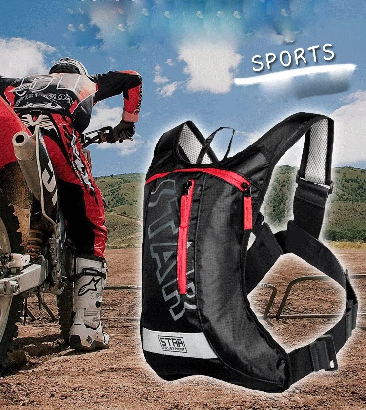 

2 Litre Hydration Pack/Backpack Bag With Water Bladder For Running Cycling Motocross/Dirt Bike/ATV/MX