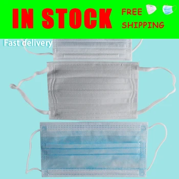 

Three Layer Disposable Masks Delivery Dust Mist Spray Pollen Ventilation Mask