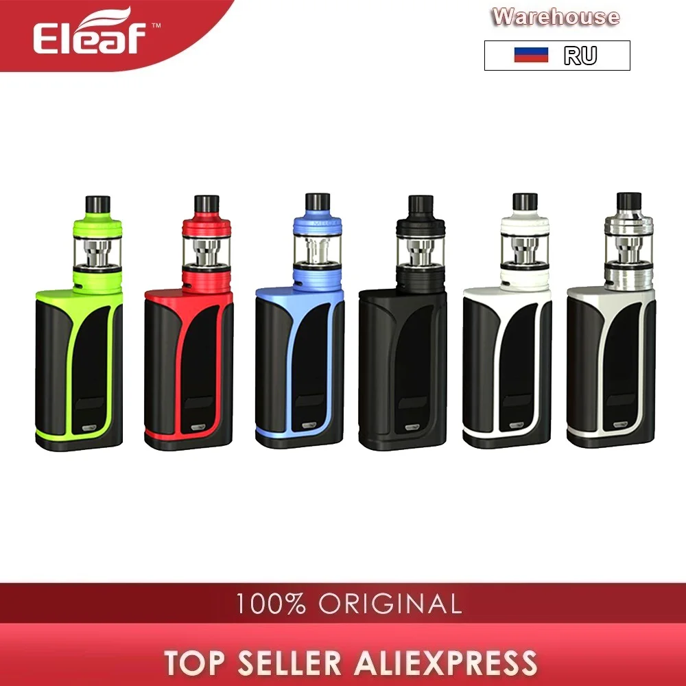 Оригинал 200 W Eleaf IKuun I200/ikuu i200 Vape Комплект w/MELO 4 форсунки 4,5 мл и 4600 mAh Батарея поле Mod электронной сигареты vs перетащите 2/Luxe комплект