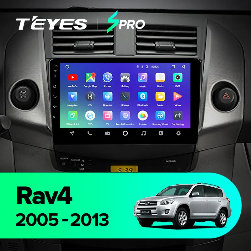 TEYES SPRO Штатная магнитола для Тойота РАВ4 XA30Toyota RAV4 XA30 2005 2013 Android 8.1, до 8-ЯДЕР, до 4+ 64ГБ 32EQ+ DSP 2DIN автомагнитола 2 DIN DVD GPS мультимедиа автомобиля головное устройство